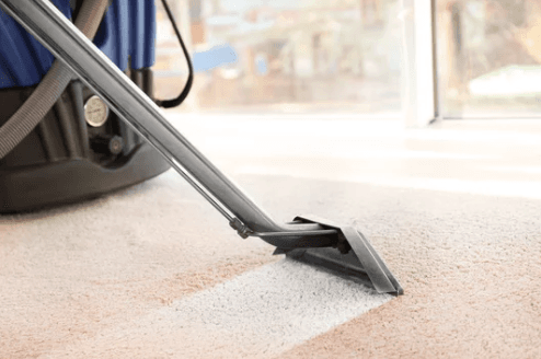 Clean living room carpet