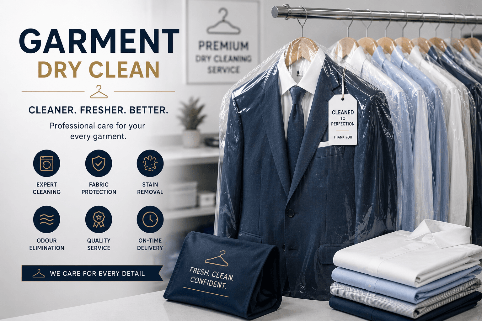 Dry cleaning rack